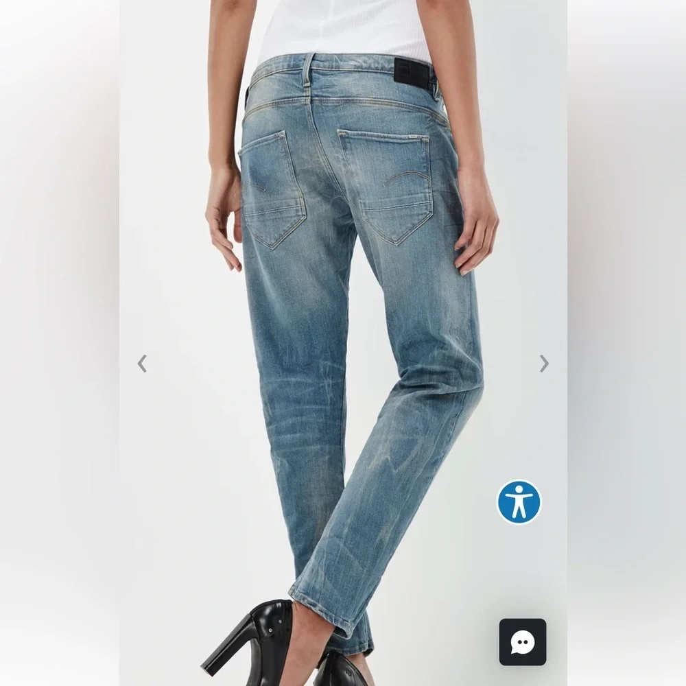 G-Star Raw Arc 3D Low Boyfriend Women Jeans Size W25 L28